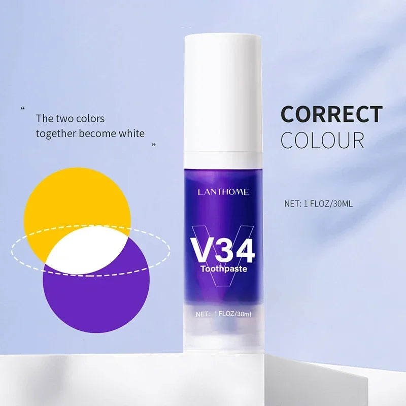 V34 Teeth Whitening Toothpaste Mousse