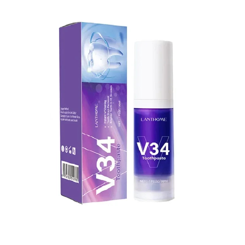 V34 Teeth Whitening Toothpaste Mousse