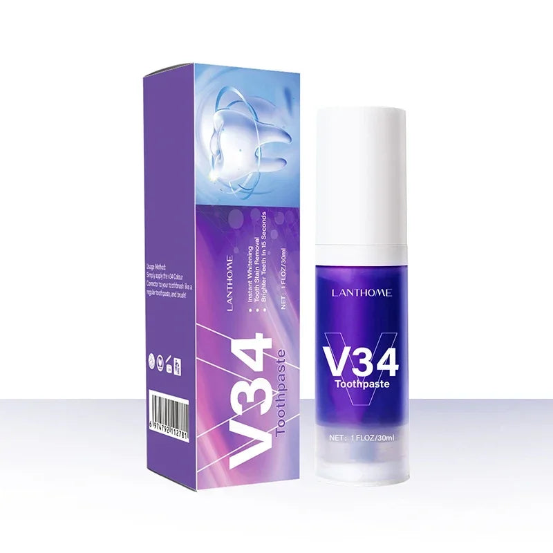 V34 Teeth Whitening Toothpaste Mousse